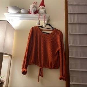 Hollister Waffle Knit Long Sleeve Tops